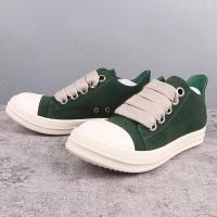 ราคา Rick Owens รองเท้าผ้าใบเพิ่มความสูงหนังหนาSoledผู้ชาย (46162889805)