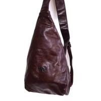 ราคา ST.Dragon กระเป๋าคาดอก กระเป๋าหนังแท้มือสอง กระเป๋าคาดไหล่ กระเป๋าคาดหลัง leather sling bag chestbag yonvintage (25893559503)