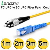 ราคา สายแพทคอร์ด ไฟเบอร์ออปติก ยาว 1m 2m 3m 5m 1 Pcs FC UPC to SC UPC Simplex 3.0mm PVC Single Mode Fiber Patch Cord (6402853021)