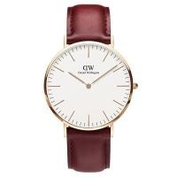 ราคา Daniel Wellington Women DW00100120 Classic 40mm - แดเนียล นาฬิกาแบรนด์เนม ของแท้ 100% สายหนัง U-124 (2903928147)