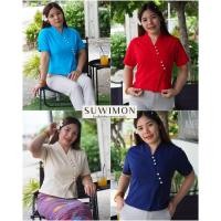 ราคา เสื้อผ้าฝ้าย เสื้อพื้นเมือง กระดุมเฉียง แบบป้าย ทรงสวย ผ้าฝ้ายเนื้อนุ่ม (ผ้าฝ้ายเชียงใหม่) (56203847758)