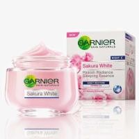 ราคา GARNIER Sakura White Pinkish Radiance Night Cream การ์นิเย่ ซากุระ ไวท์ พิงคิช เรเดียนซ์ ไนท์ครีม 50ml. (6306466336)