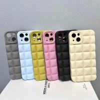 ราคา Gเคสลายตารางแบบนิ่ม ใช้สำหรับ iPhone 7 8 P+ Plus X Xs XR XS Max TPU 3D Cube Case เคสซิลิโคน สีพื้น เคสโทรศัพท์มือถือ (19575190684)