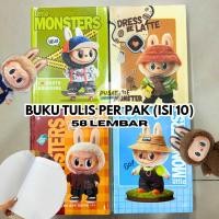 ราคา (PER PACK CONTENTTS 10 BOOKS) สมุดโน๊ตน่ารัก 58 แผ่น X-BOOK Labubuy / สมุดโน๊ต Quarto หนาตัวละครน่ารัก / สมุดบันทึกโรงเรียน / หมายเหตุ BOOK (40833033168)