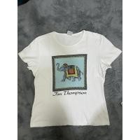 ราคา เสื้อแบรนด์ Jim Thompson มือสอง สีขาว ลายช้าง (9758681215)