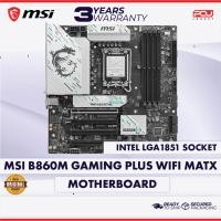 ราคา MSI B860M GAMING PLUS WIFI MATX LGA1851 MOTHERBOARD (55158987071)