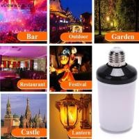 ราคา COD หลอดไฟ LED เอฟเฟกต์เปลวไฟ, โคมไฟกะพริบ E27จำลองธรรมชาติตกแต่งใหม่1ชิ้น (27194981835)