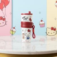 ราคา พร้อมส่งแก้วน้ำเก็บความเย็น 690 ml.Hello Kitty คอลเลคชั่นใหม่ล่าสุด✨ โปรแถมพวงกุญแจ (54105362546)