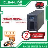 ราคา เครื่องสำรองไฟ Cleanline UPS: PS-1500 (1500VA/990W) # ประกัน 2 ปี (3ออกใบเสร็จรับเงินเท่านั้น) (1300681585)