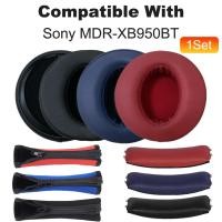 ราคา 1 ชุดแผ่นรองหูฟังสําหรับ Sony MDR-XB950BT หูฟังชุดหูฟังแผ่นรองหูฟังแถบคาดศีรษะเบาะ (48259623493)