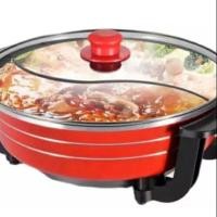 ราคา หม้อชาบู 2 ฝั่ง SHABU POT หม้อชาบู แบบ 2 ช่อง หม้อสุกี้ หม้อชาบูอเนกประสงค์ หม้อสุกี้ชาบู หม้อไฟฟ้า หม้อต้ม (2432382571)