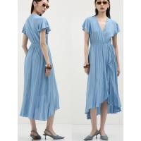 ราคา calliope wrap dress เดรสยาวคอวี ขอบเอวยางยืด ช่วงแขนระบาย เนื้อผ้า viscose ผ้าเนื้อนิ่ม เนื้อผ้าไม่ยืด ผ้าไม่หนามาก (23365066918)