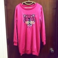ราคา เสื้อแขนยาวมือสอง สีชมพู ปักลายKENZO size L (2369284813)