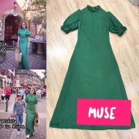 ราคา MUSE :XS Maxi Dress สไตล์ landmee เดรสสีเขียว (22351050932)