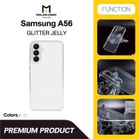 ราคา molan cano รุ่น for A56 เคสใส เคสนิ่ม เคสกากเพชร เคสซัมซุง Glitter Jelly Clear Case (26982993074)
