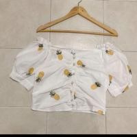 ราคา เสื้อครอป​ ​ปักลายสับปะรด (2861774765)