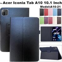 ราคา for Acer Iconia Tab A10 A10-21 10.1 Inch Magnetic Flip Protective Slim Lightweight PU Leather Stand Cover (43507870200)
