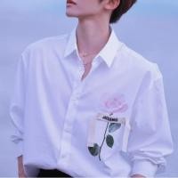 ราคา MKMJ Jacquemus Summer New Style Rose Ribbon Shirt Mens JACQUEMUS Loose White Shirt (58162625825)