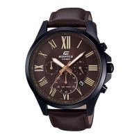 ราคา Casio Edifice นาฬิกาข้อมือผู้ชาย สายหนังแท้ รุ่น EFV-500BL-1A - สีน้ำตาล (1341134335)
