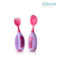 ราคา Kidsme เซ็ทช้อนส้อมสำหรับเด็กหัดใช้ - สีชมพู Toddler Spoon and Fork Set - Lavender (3640587742)