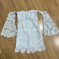 ราคา Lyn around (2nd) : M เดรสปาดไหล่ เดรสลูกไม้ ชุดราตรีออกงาน สีฟ้า (50102204471)