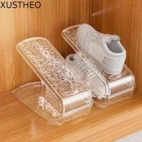ราคา ซูธโอ ชั้นวางรองเท้า, ถาดรองเท้าขั้นสูงโปร่งใส, เครื่องมือจัดเก็บตู้รองเท้าสองชั้นเรียบง่ายอเนกประสงค์ที่วางรองเท้าจัดเก็บรองเท้ (43032862789)