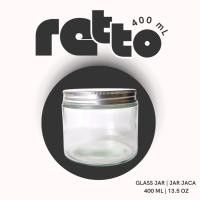 ราคา RETTO โถแก้วตรง 400 มล | ขวดโหลแก้ว | ขวดโหลแก้วสวยๆ (18994645174)