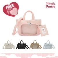 ราคา Pixie Dustie (Pixie fluffy ribbon bag) กระเป๋าสะพายถือ กระเป๋าสะพายข้าง ผ้าฟองน้ำ รุ่น Pixie fluffy ribbon bag PIX33 (49614990846)