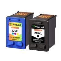 ราคา NineLeaf ผลิต hp21xl และ hp22xl ตลับหมึก HP21 21 22 หมึกเข้ากันได้กับ HP Deskjet F2180 F380 F2280 F4180 D1460 (55162520820)