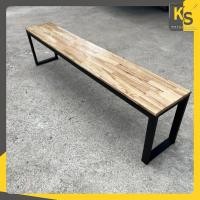 ราคา KsW : ม้านั่งยาว ม้านั่งสนาม เก้าอี้ยาวขาเหล็ก แข็งแรง ดูดี (29336810464)