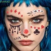 ราคา DAMAO 4 ชิ้น Joker Blush รอยสักชั่วคราว, สมจริงกันน้ําฮาโลวีน Joker Tattoo สติกเกอร์, ยาวนานสะดวก Glitter Joker Face Body Art สติกเกอร์เด็ก Make Up (48414276880)