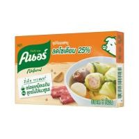 ราคา คนอร์ ซุปก้อนรสหมูสูตรไม่ใส่ผงชูรส Knorr Bouillon Cube Pork No MSG 80g. (40580903075)
