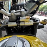 ราคา New Motorcycle Accessories Fiber Carbon Steering Stabilize Damper Mounting Bracket Kit For Ducati S (40732585639)