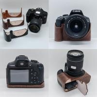 ราคา PU หนังกล้องครึ่งสําหรับ Canon EOS 1300D 1500D 1200D 1100D 1000D 500D 550D ฝาครอบเปิดด้านล่าง (40428814321)