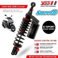 ราคา โช๊ค YSS แท้ G-SPORT รุ่น CLICK125i / CLICK150i โช้ค BLACK-SERIES SMOOTH สูง 330 มม. (1299513450)