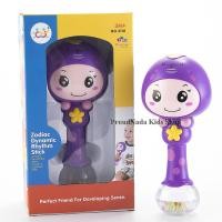 ราคา ProudNada Toys ของเล่นเด็กเขย่ามือหน้าตุ๊กตา(สีม่วง) Huile NO.3101-6​ (692448945)