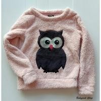 ราคา เสื้อกันหนาว แบบสวม ขนนิ่ม ใส่อุ่นมาก สีชมพู ปักลายนกฮูก และ สีเขียวปักลายม้ายูนิคอร์น ขนาดเด็กโต (6958793463)