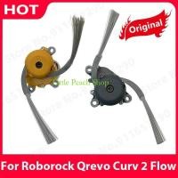 ราคา GlobeTrove, Original ด้านข้างแปรงสําหรับ Roborock Qrevo Curv 2 Flow หุ่นยนต์เครื่องดูดฝุ่นคู่ L และ R มอเตอร์อุปกรณ์เสริม (49311136134)