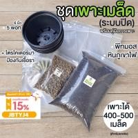 ราคา ชุดเพาะเมล็ด เซ็ตเพาะเมล็ด สำหรับเพาะเมล็ดแคคตัส กระบองเพชร ไม้อวบน้ำ สมุนไพร อื่นๆ จำนวน 5 พอท เพาะได้ถึง 500 เมล็ด (19260780344)