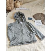 ราคา เสื้อคลุมสีเทาปักหมีแบรนด์ Baby Gap รหัสT8189 ส่งต่อเสื้อผ้าเด็กแบรนด์ญี่ปุ่นมือสอง กันหนาวเด็ก (43508521789)