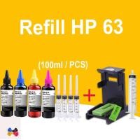 ราคา hp 63 หมึก hp 63xl หมึก hp63xl หมึกสากล เข้ากันได้สำหร 1110 1111 1112 2130 2131 3630 4510 4520 2132 2134 2136 (19203556332)