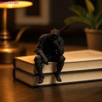 ราคา BERNARDO ตุ๊กตานินจา, รูปปั้นซามูไรสไตล์ญี่ปุ่น 3D, ตกแต่งสไตล์ญี่ปุ่นตลกที่นั่งนักรบประติมากรรมเดสก์ท็อป (45713195481)