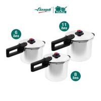 ราคา Seagull หม้ออัดแรงดัน รุ่นโปร Pro Pressure Cooker มีให้เลือก 3 ขนาด 6 ลิตร/8ลิตร/11ลิตร (43830350713)