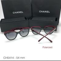 ราคา New Chanel butterfly sunglasses แว่นกันแดด CH5414 กรอบดำขอบแดง มือ1ของแท้ พร้อมส่ง (42460833784)