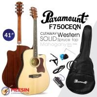 ราคา กีต้าร์โปร่งไฟฟ้าคอเว้า Paramount รุ่น F750CEQN ขนาด 41” ไม้หน้าสปรู้ซแท้/ไม้ข้างและหลังมะฮอกกานี (42310235722)
