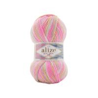 ราคา Happy Baby New Multi Colours ผ้าวูลป้องกัน pilling - Alize Yarns, 100g - 320m, ใช้ถักและโครเชต์เสื้อ, เดรส, ผ้าพันคอ (45811667620)