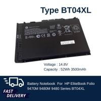 ราคา HP แบตเตอรี่ HP EliteBook Folio 9470M 9480M Ultrabook Series BT04XL ของแท้ (21488545867)