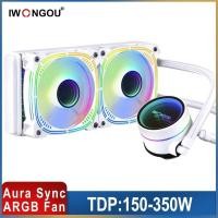 ราคา 240Mm Branco RGB Fan Water Cooling Heatsink For Intel Lga 2011 V3 1700/1151/Am3+/Am4 IWONGOU Liquid Cpu Cooler (25326567383)