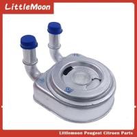 ราคา LittleMoon new good quality engine oil water heat exchanger engine oil cooler 1103N0 for Peugeot 20 (29495252522)