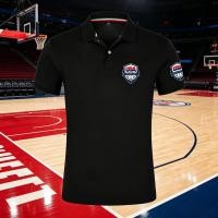 ราคา 2026 เสื้อโปโลฤดูร้อน ลายโลโก้ทีมบาสเก็ตบอล USA Basketball ผ้าฝ้ายแท้100% ใส่ได้ทั้งชายหญิง สไตล์คนชอบเล่นบาส S-3XL (45562273601)